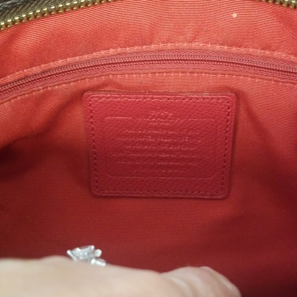 Brown & Red Coach bag - Picture 7 of 7